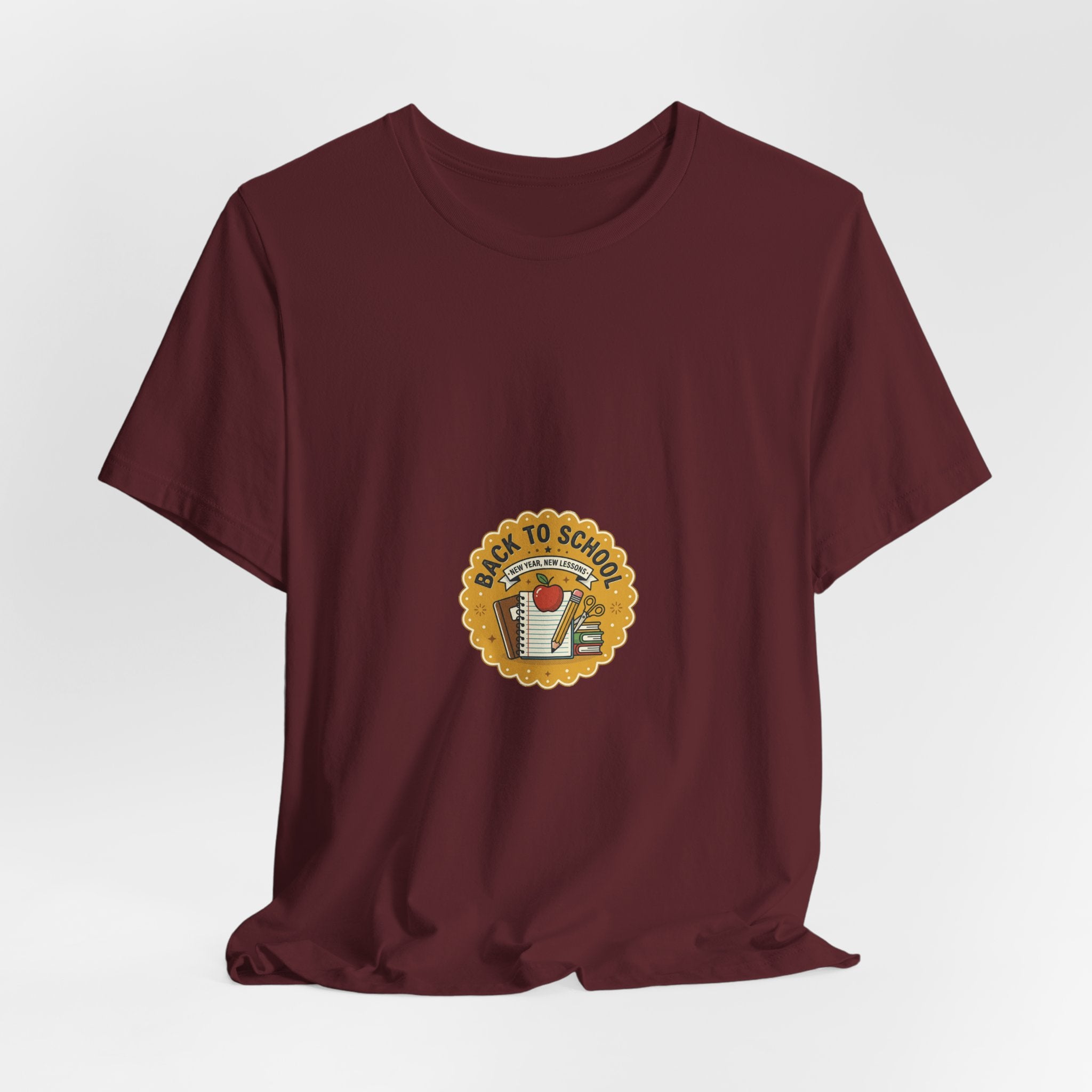 Back to School T-Shirt – Cute Retro Apple & Books Design