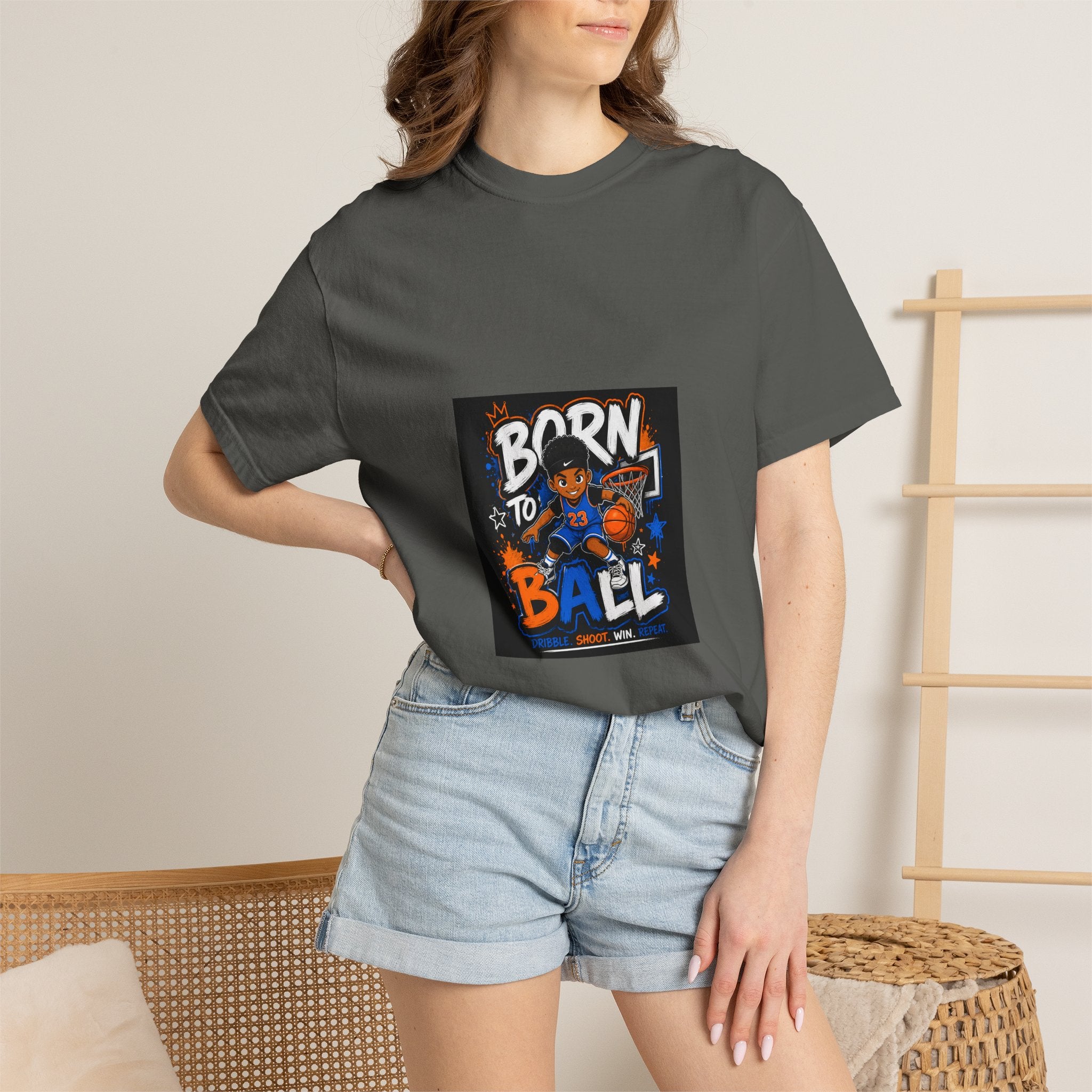 Born to Ball Basketball Graphic T-Shirt