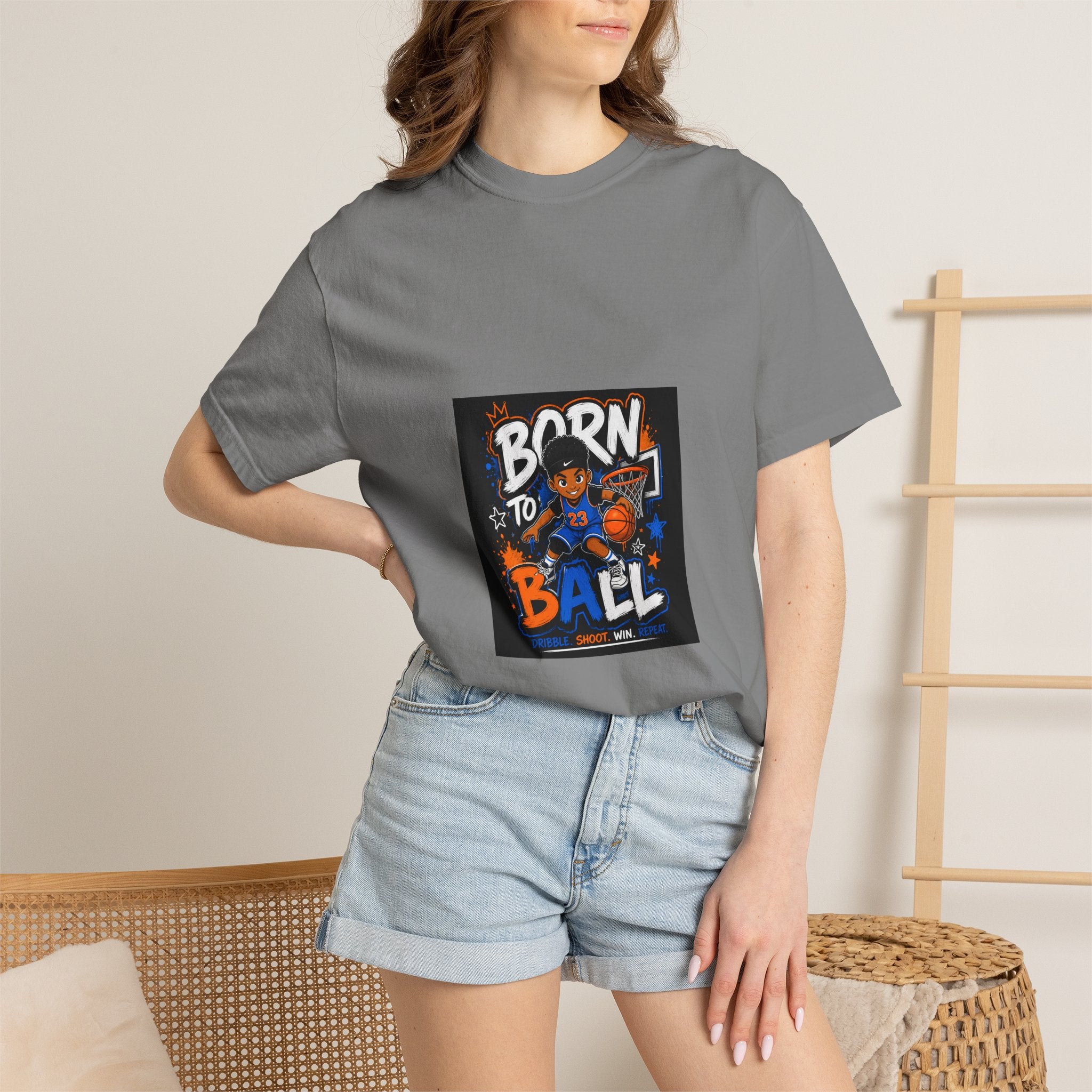 Born to Ball Basketball Graphic T-Shirt